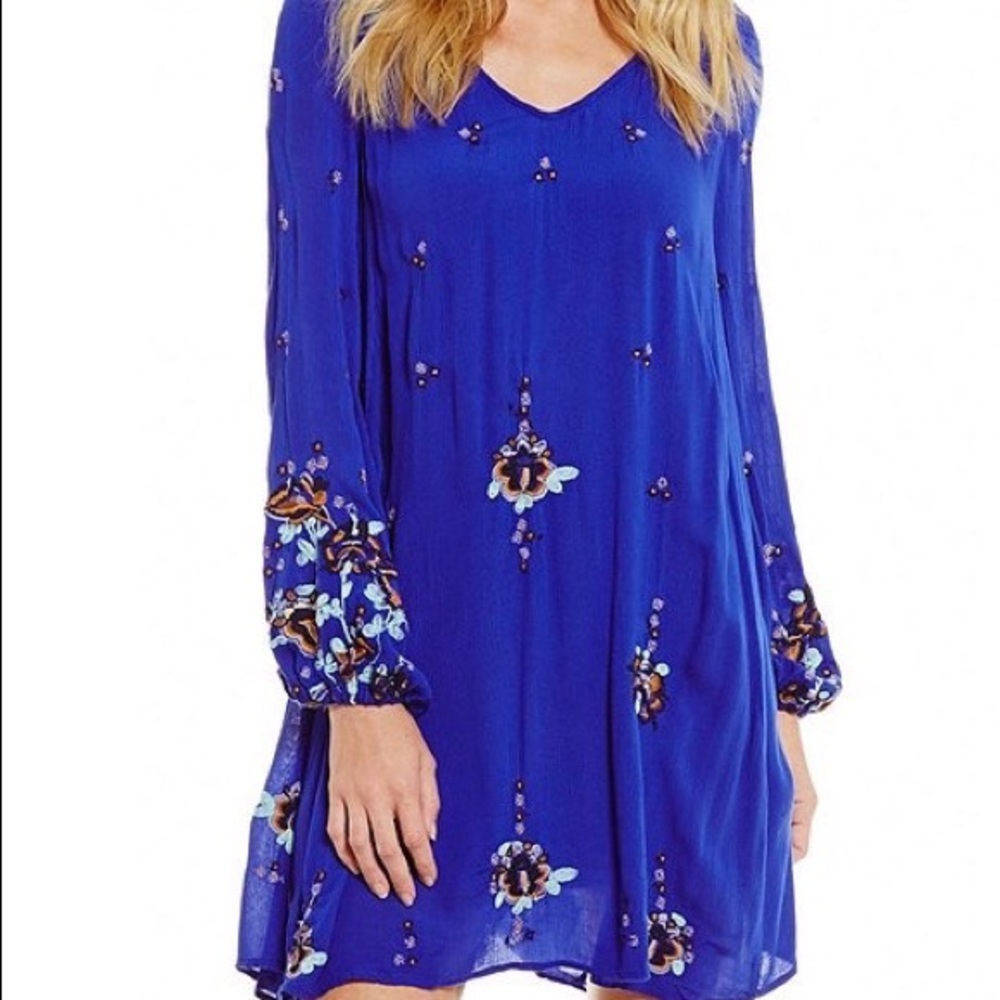 Free People Boho Chic Dress with Embroidery